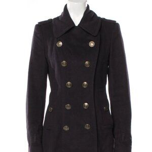 Burberry Navy Virgin Wool Peacoat